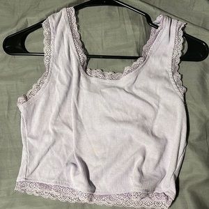 Purple crop top